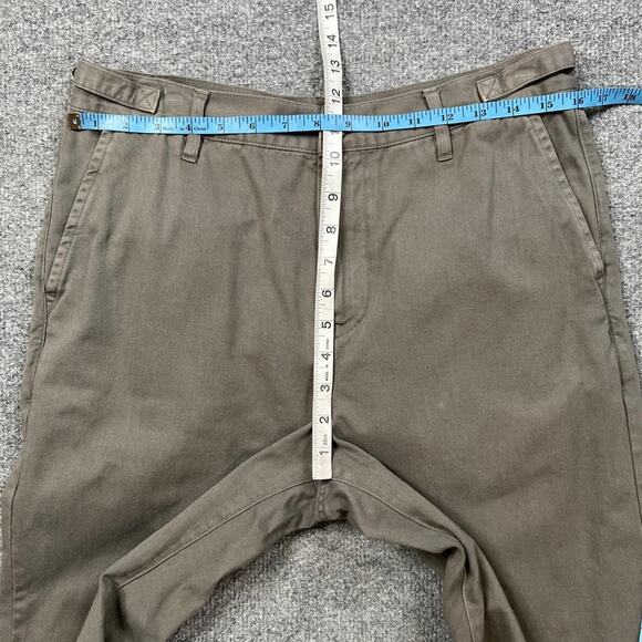 John Elliott Pants Womens 2 Washed Cotton Wide Leg Barrel Chino Adjustable Waist - Picture 7 of 16